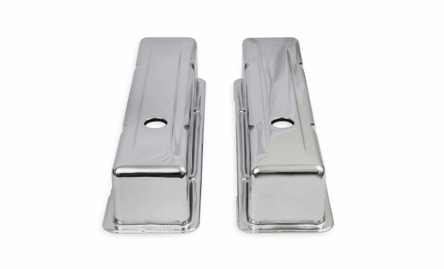 Mr. Gasket Chrome Tall-Style Valve Covers without Baffle - 9801