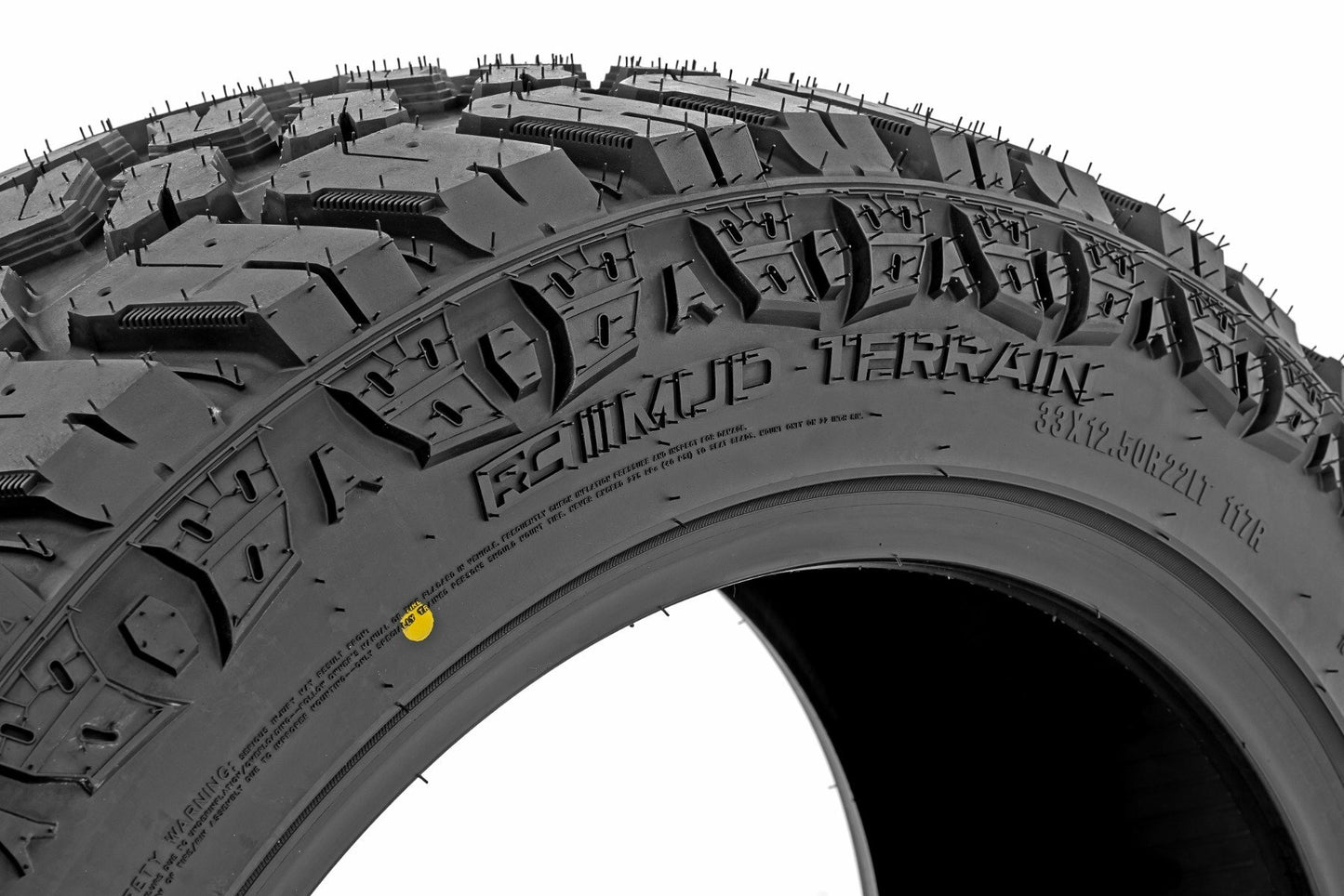 33x12.50R22 Rough Country M/T; Dual Sidewall 98010132
