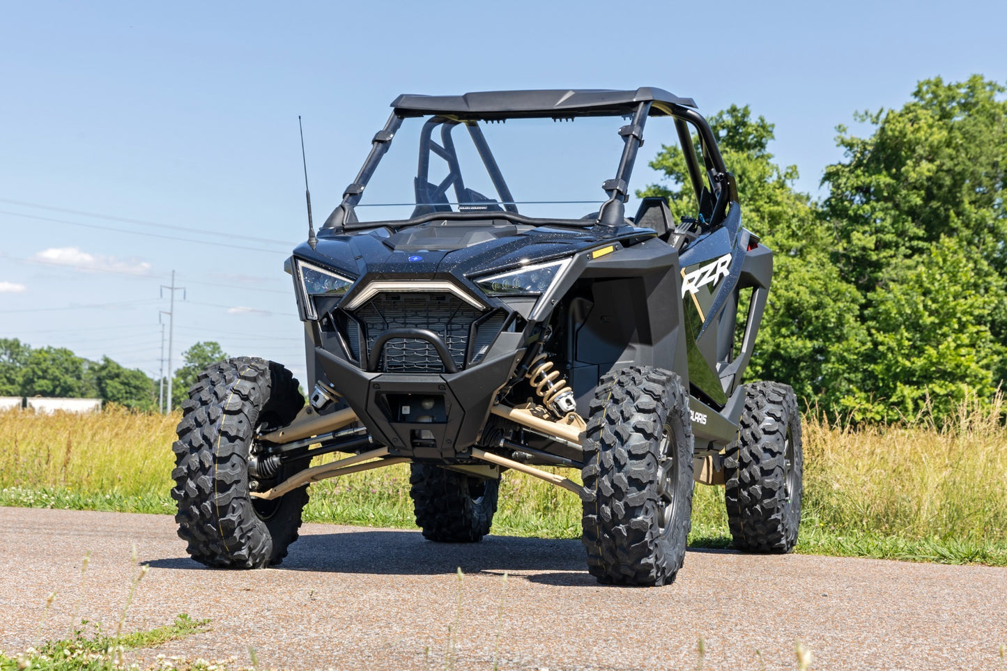 Fits Polaris RZR Pro/Turbo R Full Windshield; Scratch Resistant; 98102010
