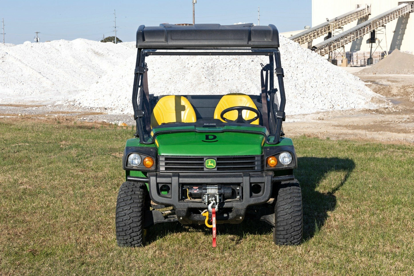 Fits John Deere Gator 825i Full Windshield; Scratch Resistant; 98122270