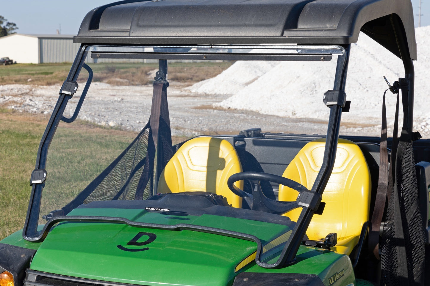 Fits John Deere Gator 825i Full Windshield; Scratch Resistant; 98122270
