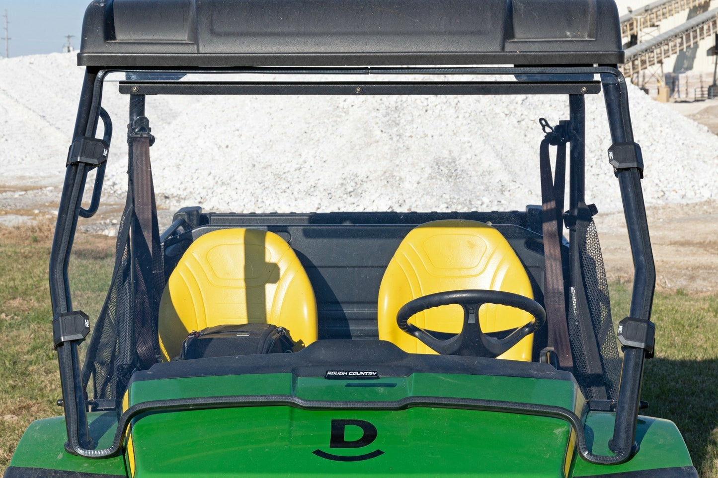 Fits John Deere Gator 825i Full Windshield; Scratch Resistant; 98122270
