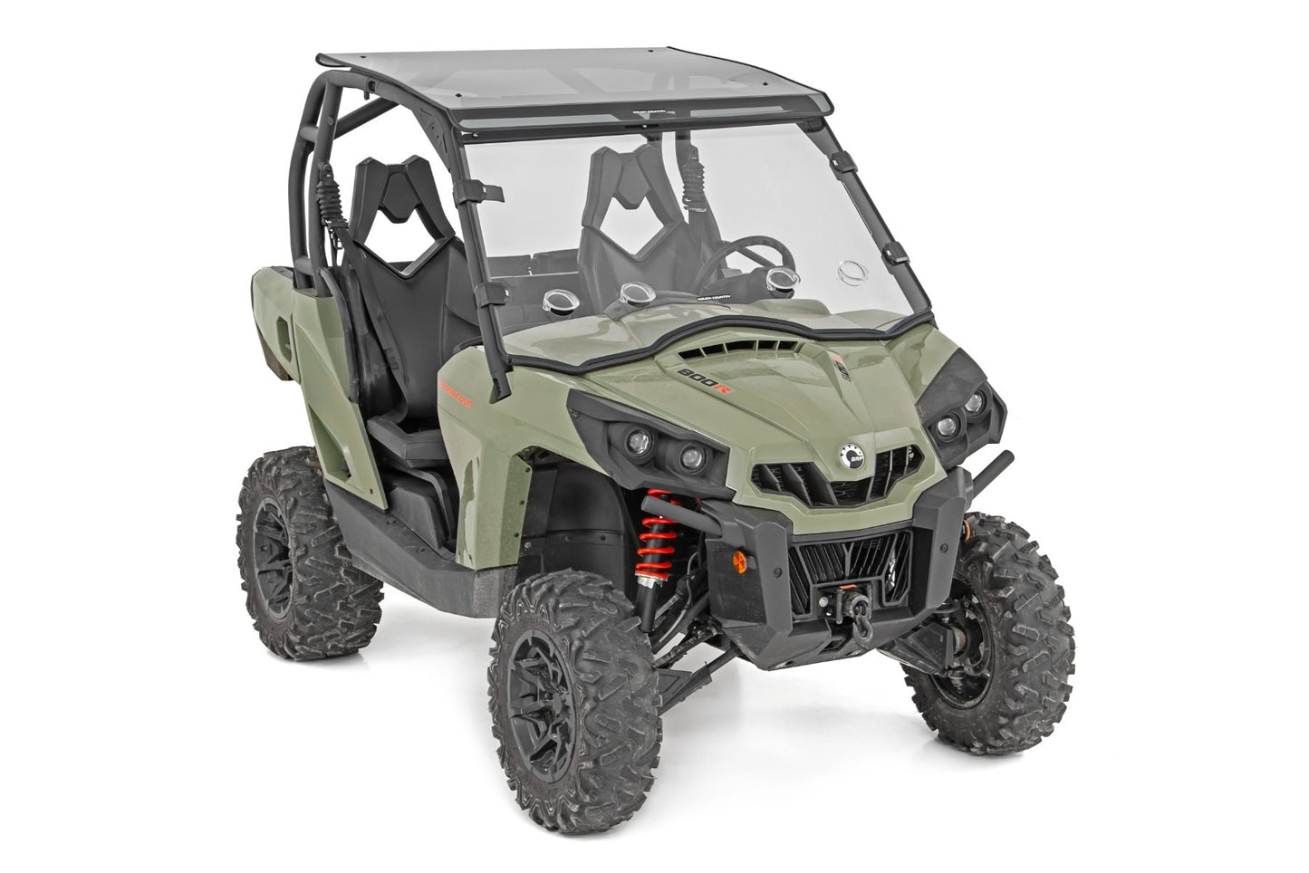 Fits Can-Am Commander 1000 Vented Full Windshield; Scratch Resistant; 98212030