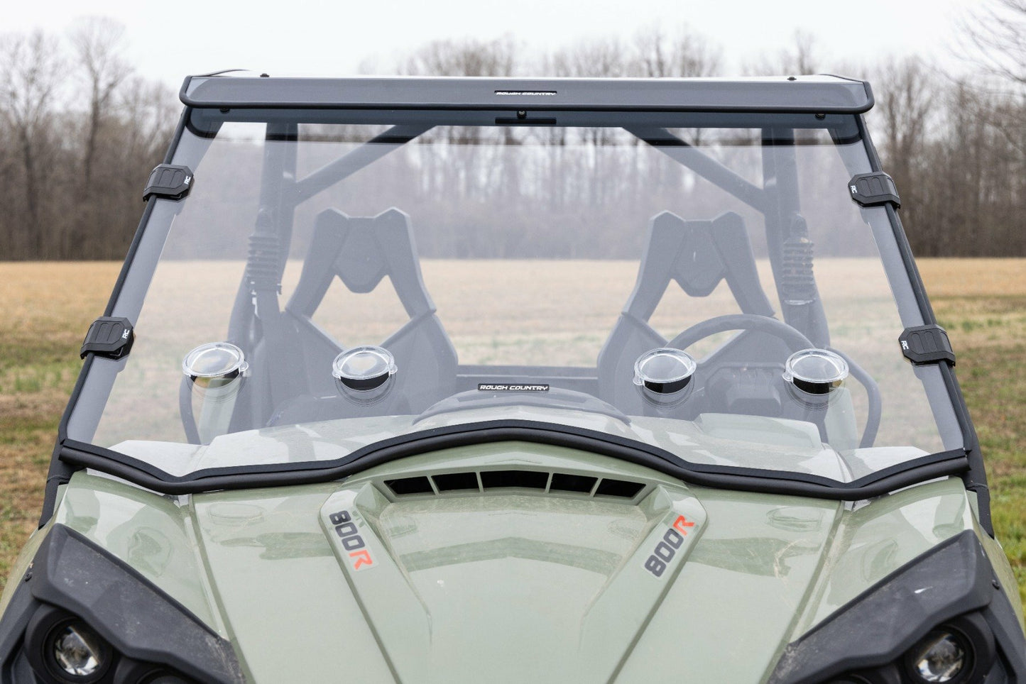 Fits Can-Am Commander 1000 Vented Full Windshield; Scratch Resistant; 98212030