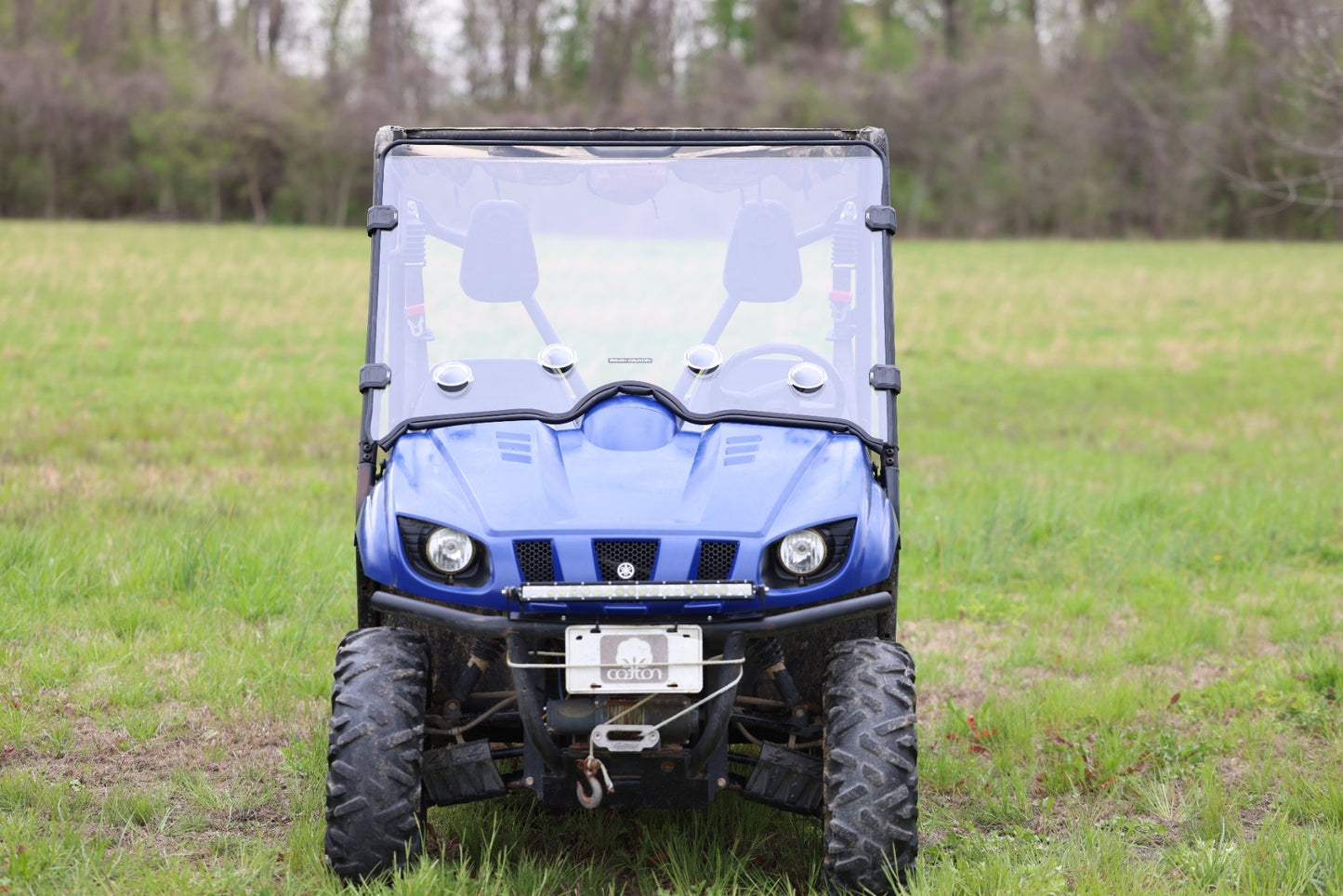 Fits Yamaha Rhino Vented Full Windshield; Scratch Resistant; 98241240