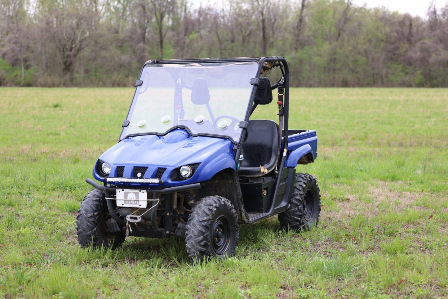 Fits Yamaha Rhino Vented Full Windshield; Scratch Resistant; 98241240