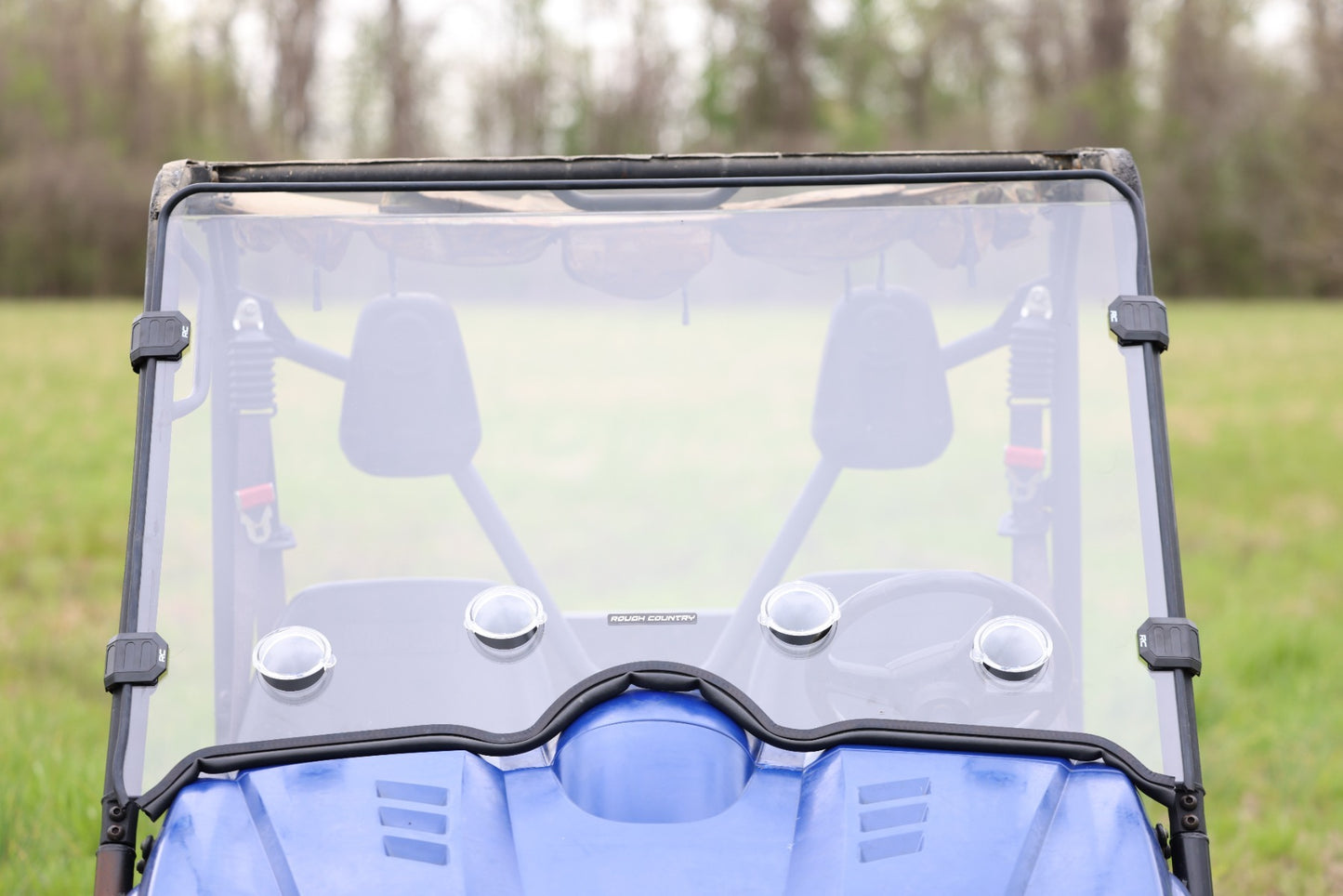 Fits Yamaha Rhino Vented Full Windshield; Scratch Resistant; 98241240