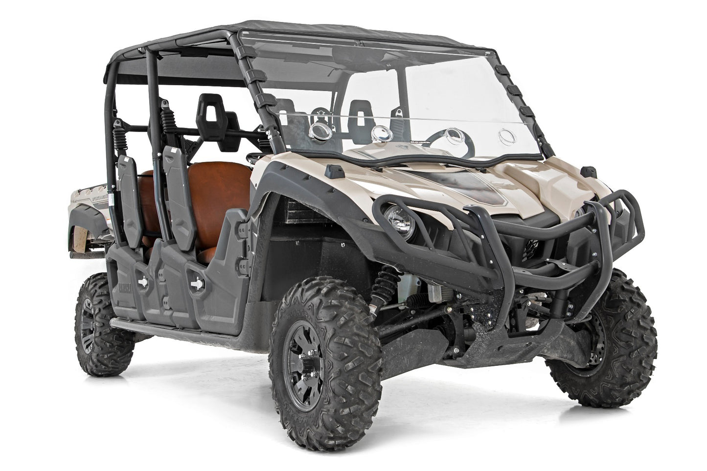 Fits Yamaha Viking Vented Full Windshield; Scratch Resistant; 98242040