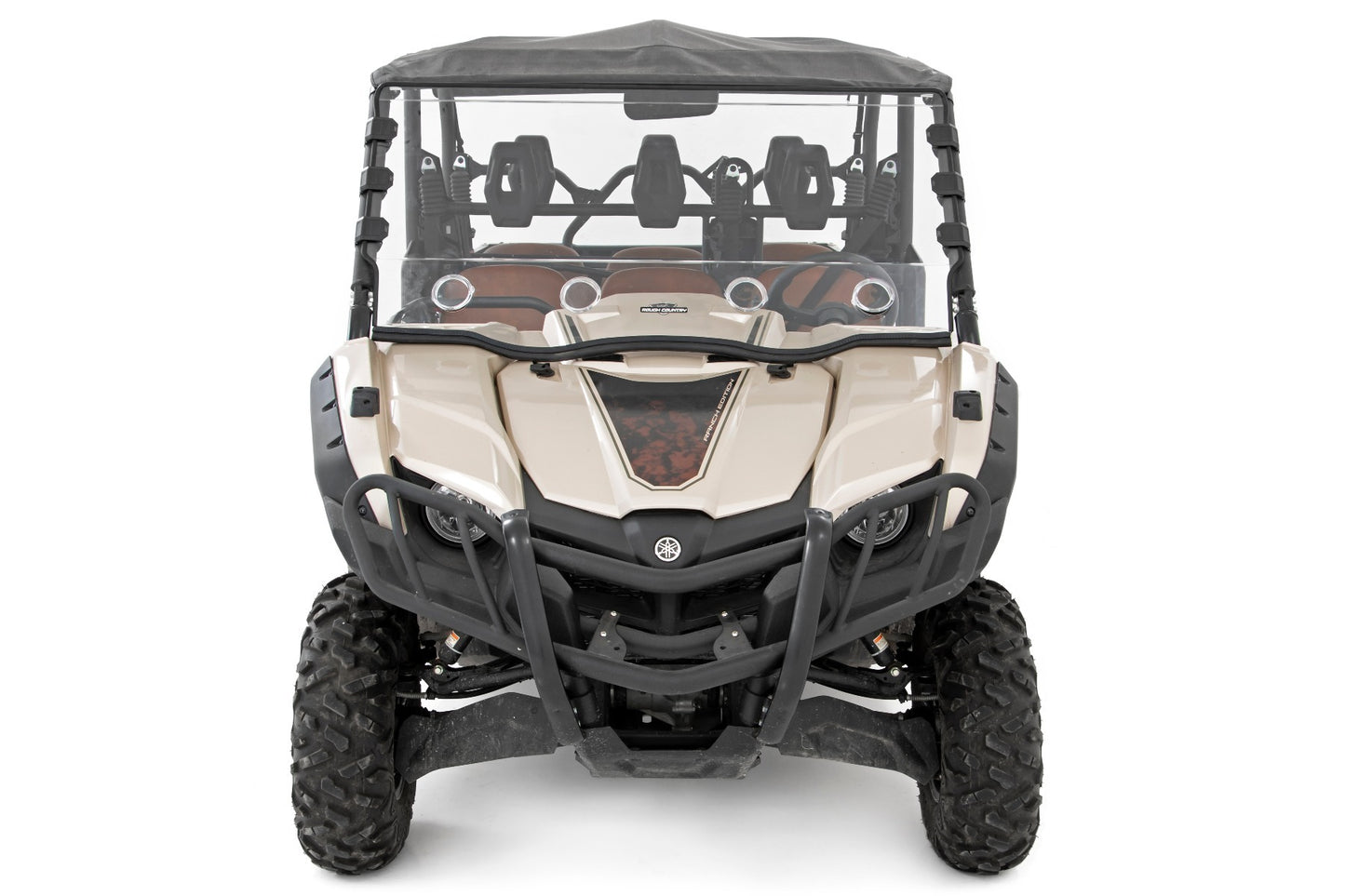 Fits Yamaha Viking Vented Full Windshield; Scratch Resistant; 98242040