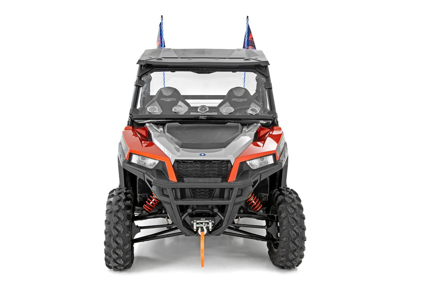 Fits Polaris General Vented Full Windshield; Scratch Resistant; 98262010