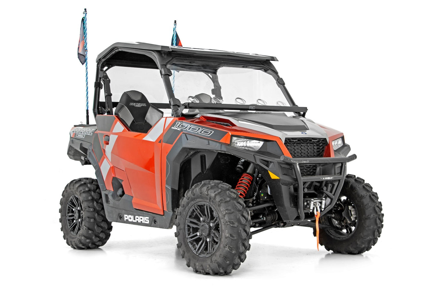 Fits Polaris General Vented Full Windshield; Scratch Resistant; 98262010