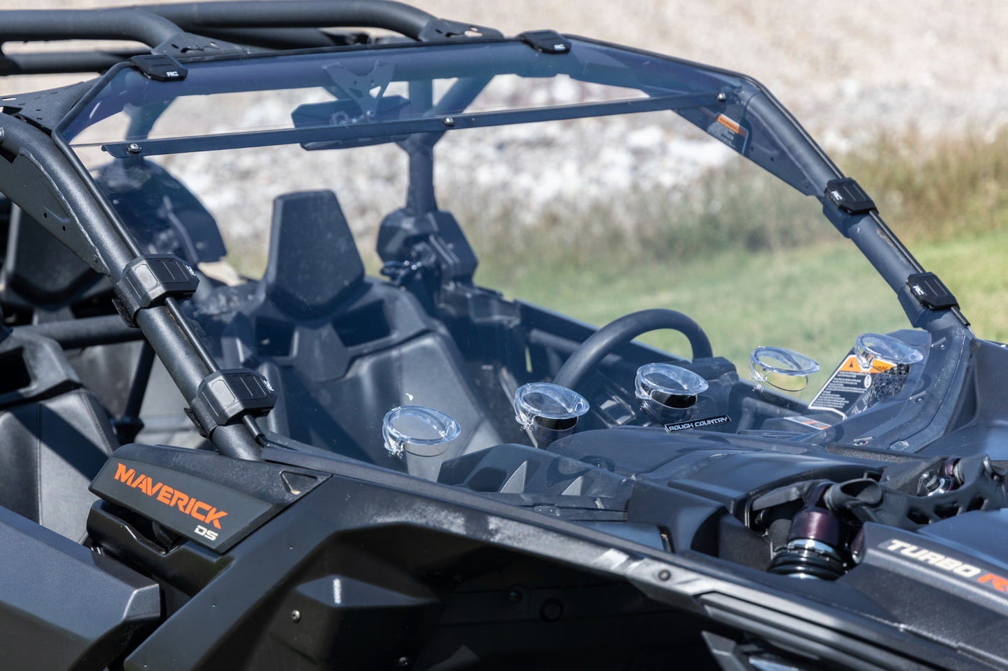 Fits Can-Am Maverick X3 Vented Full Windshield; Scratch Resistant; 98272030
