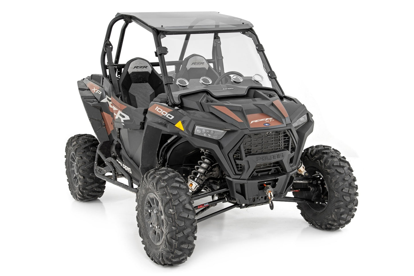 Fits Polaris RZR Vented Full Windshield; Scratch Resistant; 98292010