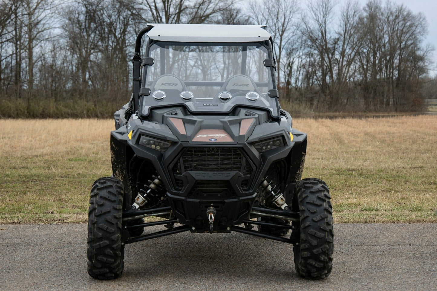 Fits Polaris RZR Vented Full Windshield; Scratch Resistant; 98292010
