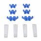 Mr. Gasket Standard Wire Loom Kit - Chrome / Blue - 9881