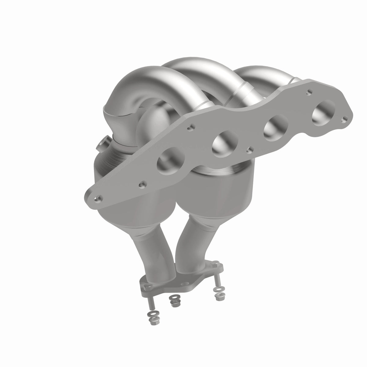 Catalytic Converter with Integrated Exhaust Manifold for HM Grade Federal / EPA Compliant Direct-Fit Manifold Catalytic