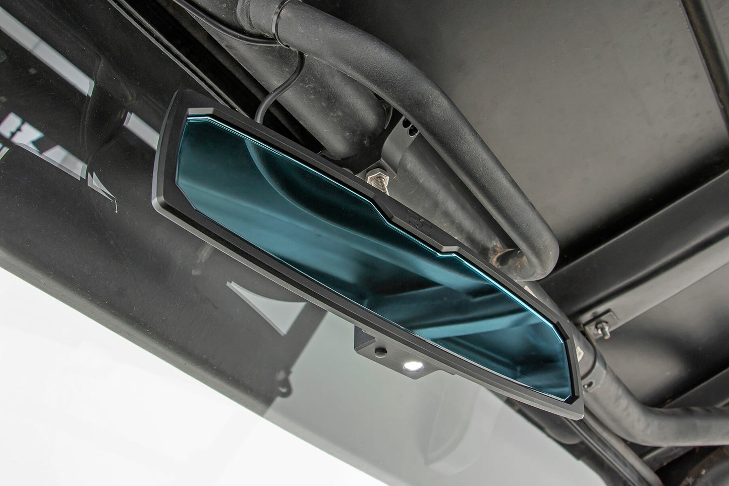 UTV Aluminum Rear View Mirror; Dome Light; 12"; 1.75-2" Mount 99007A