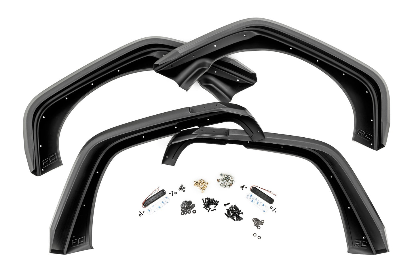 Fits Wrangler JK(07-18) High Clearance LED Flat Fender Flare UV Treated 99037