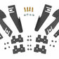 Fits Multiple Makes & Models Clamp On Bed Rack Mount; Universal; 99078