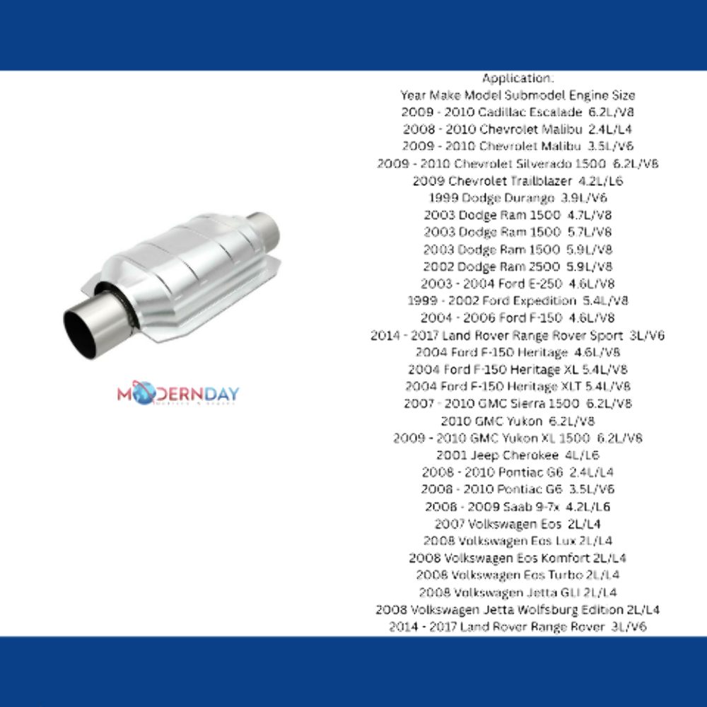 2009-2010 Cadillac Escalade Universal Catalytic Converter 2.5 99106HM Magnaflow