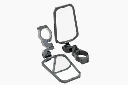 UTV Aluminum Side View Mirrors; Horizontal 99209