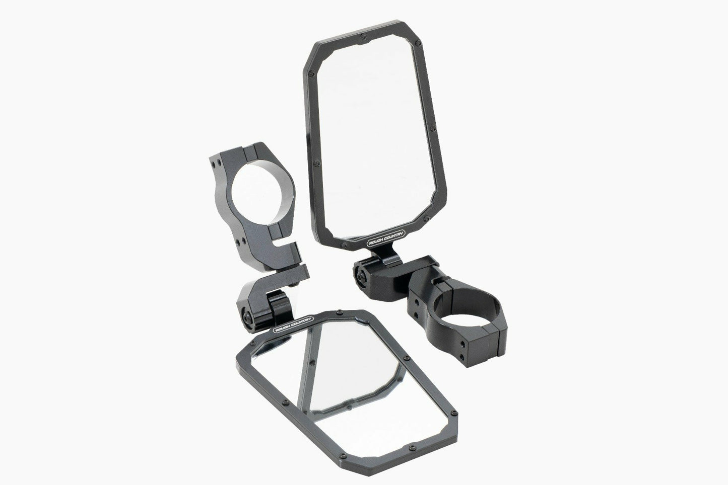 UTV Aluminum Side View Mirrors; Horizontal 99209
