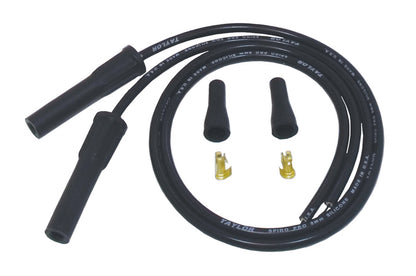 Spark Plug Wire Set Universal 8mm Silicone Spiro Pro 180? 350 ohm/ft Black 10085
