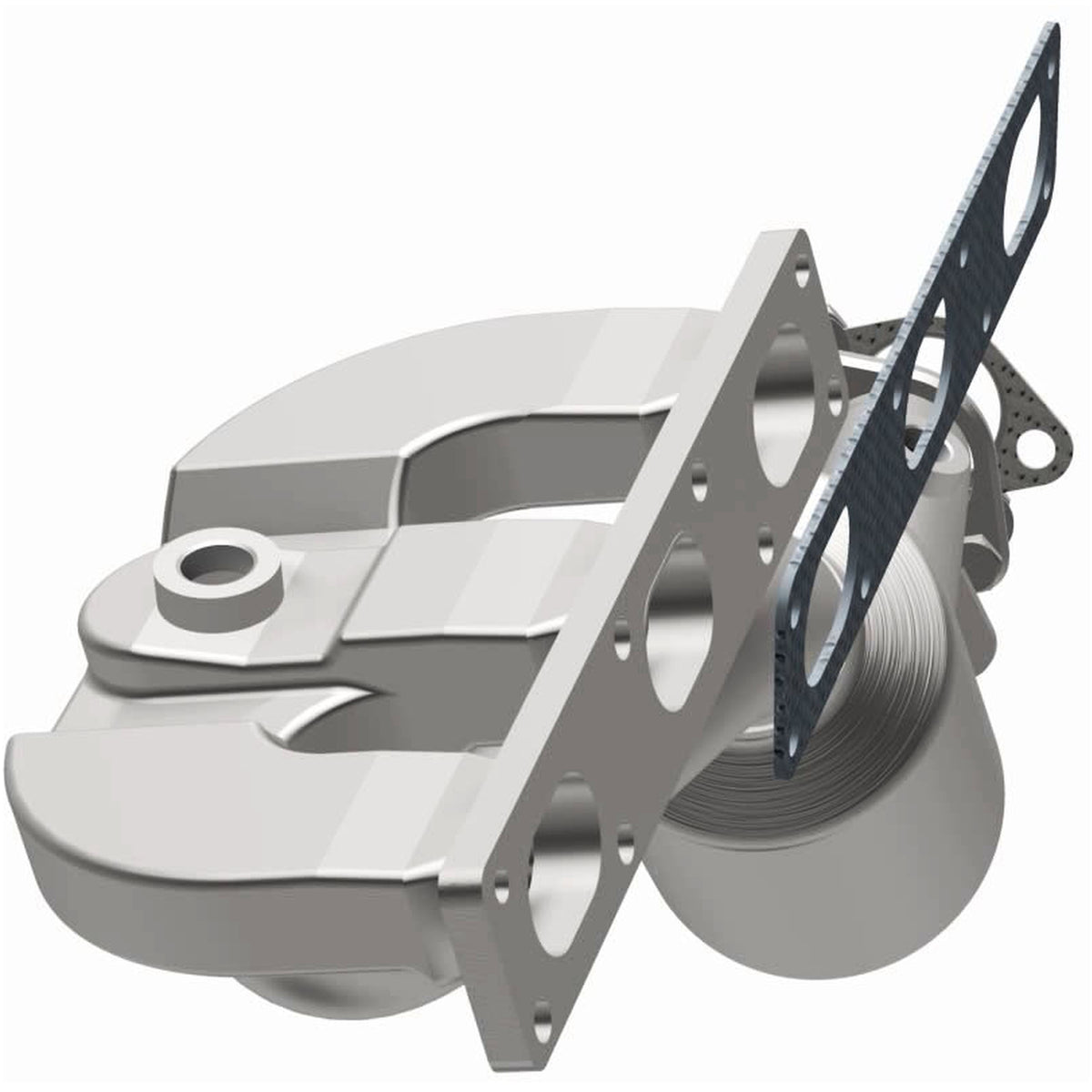 Catalytic Converter with Integrated Exhaust Manifold for HM Grade Federal / EPA Compliant Direct-Fit Manifold Catalytic