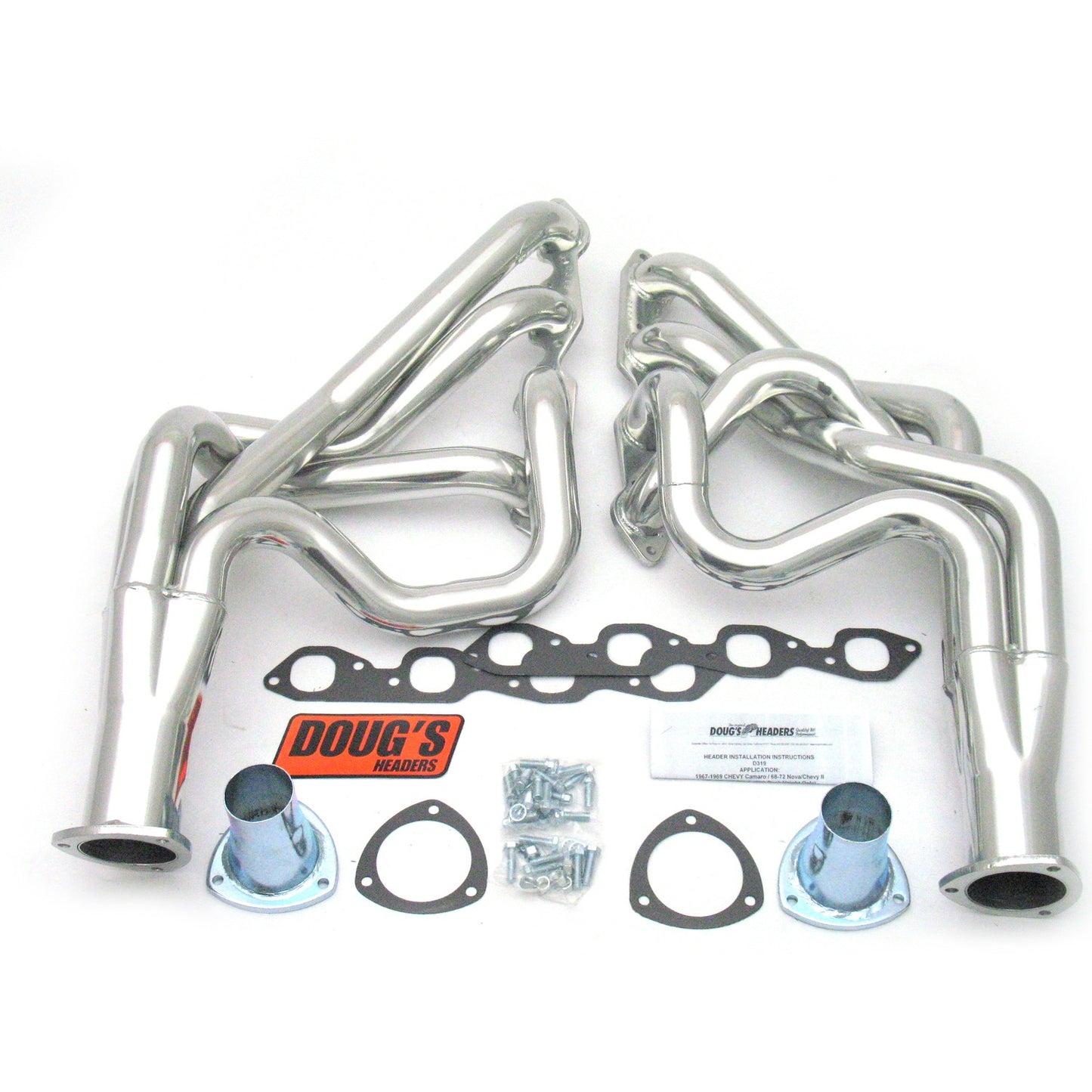 Long Tube Headers for 67-69 F Body/68-74 X Body 396-502 BBC 2.125in Primary D319