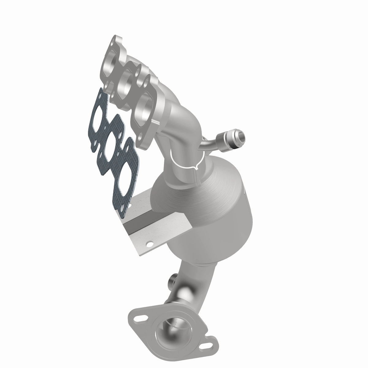 Catalytic Converter with Integrated Exhaust Manifold for HM Grade Federal / EPA Compliant Direct-Fit Manifold Catalytic