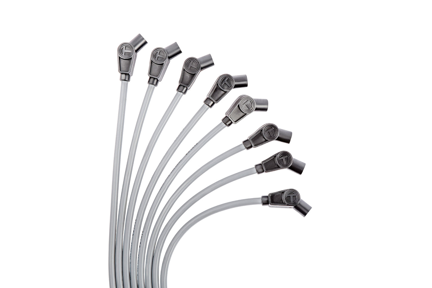 Spark Plug Wire Set Universal 8mm Silicone Spiro Pro 135? 350 ohm/ft Grey 53853