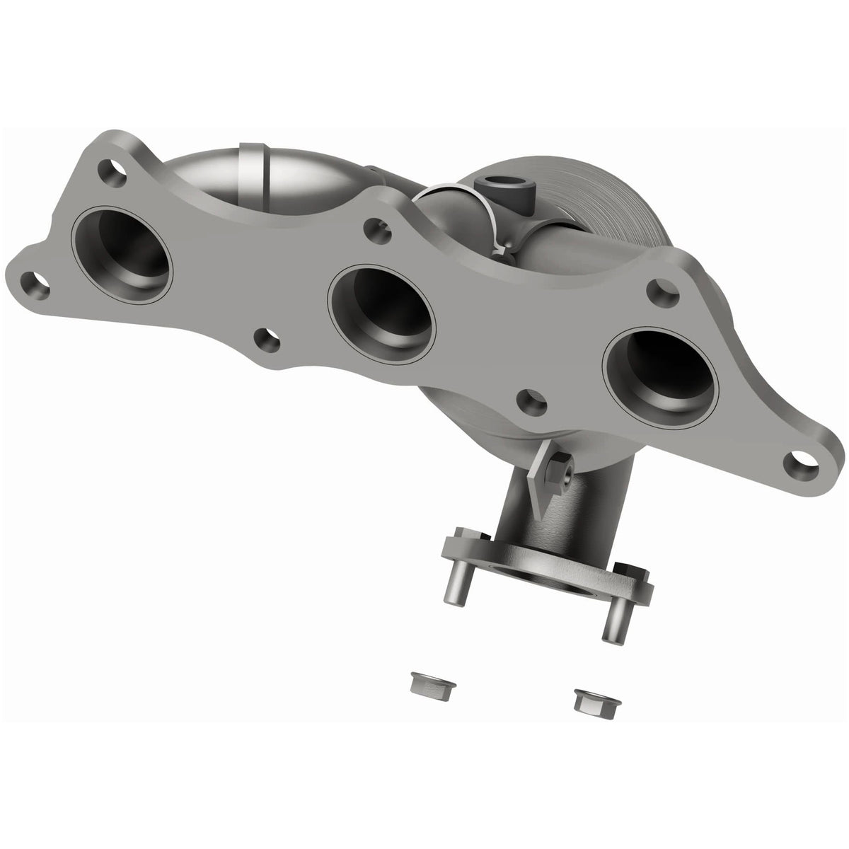 Catalytic Converter with Integrated Exhaust Manifold for HM Grade Federal / EPA Compliant Direct-Fit Manifold Catalytic