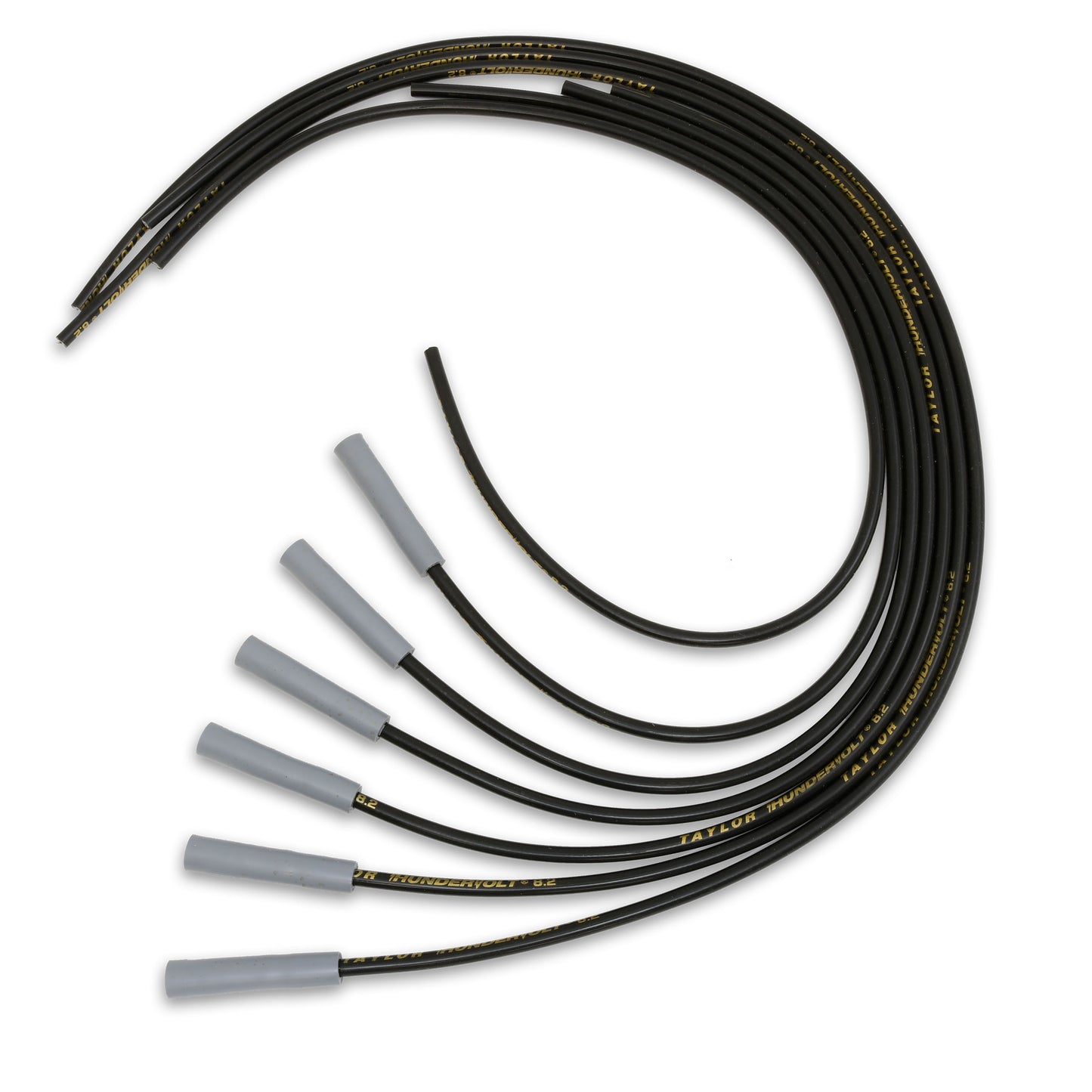 Spark Plug Wire Set Universal 8.2mm Silicone Thundervolt 180? 40 ohm/ft 83045