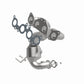 Catalytic Converter with Integrated Exhaust Manifold for HM Grade Federal / EPA Compliant Direct-Fit Manifold Catalytic