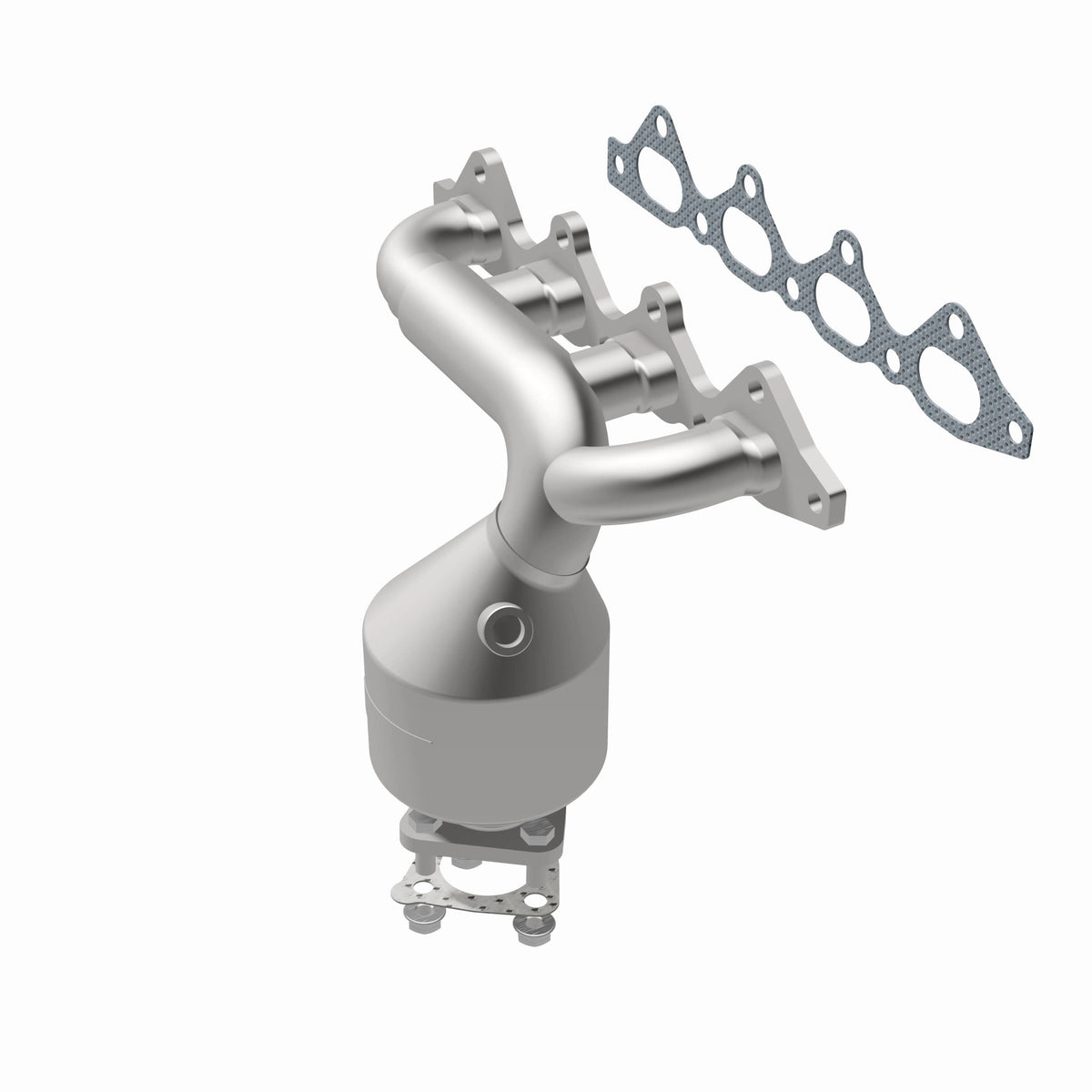 Catalytic Converter with Integrated Exhaust Manifold for HM Grade Federal / EPA Compliant Direct-Fit Manifold Catalytic