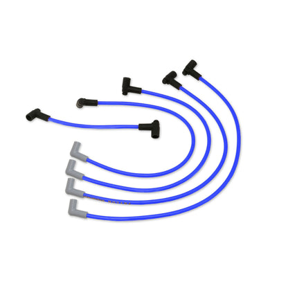Spark Plug Wire Set Universal 8.2mm Silicone Thundervolt 40 ohm/ft Blue 82649
