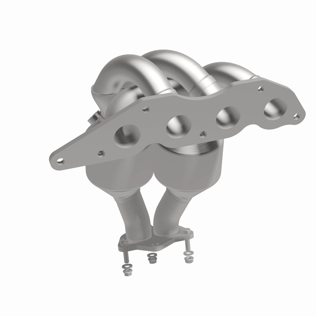 Catalytic Converter with Integrated Exhaust Manifold for HM Grade Federal / EPA Compliant Direct-Fit Manifold Catalytic