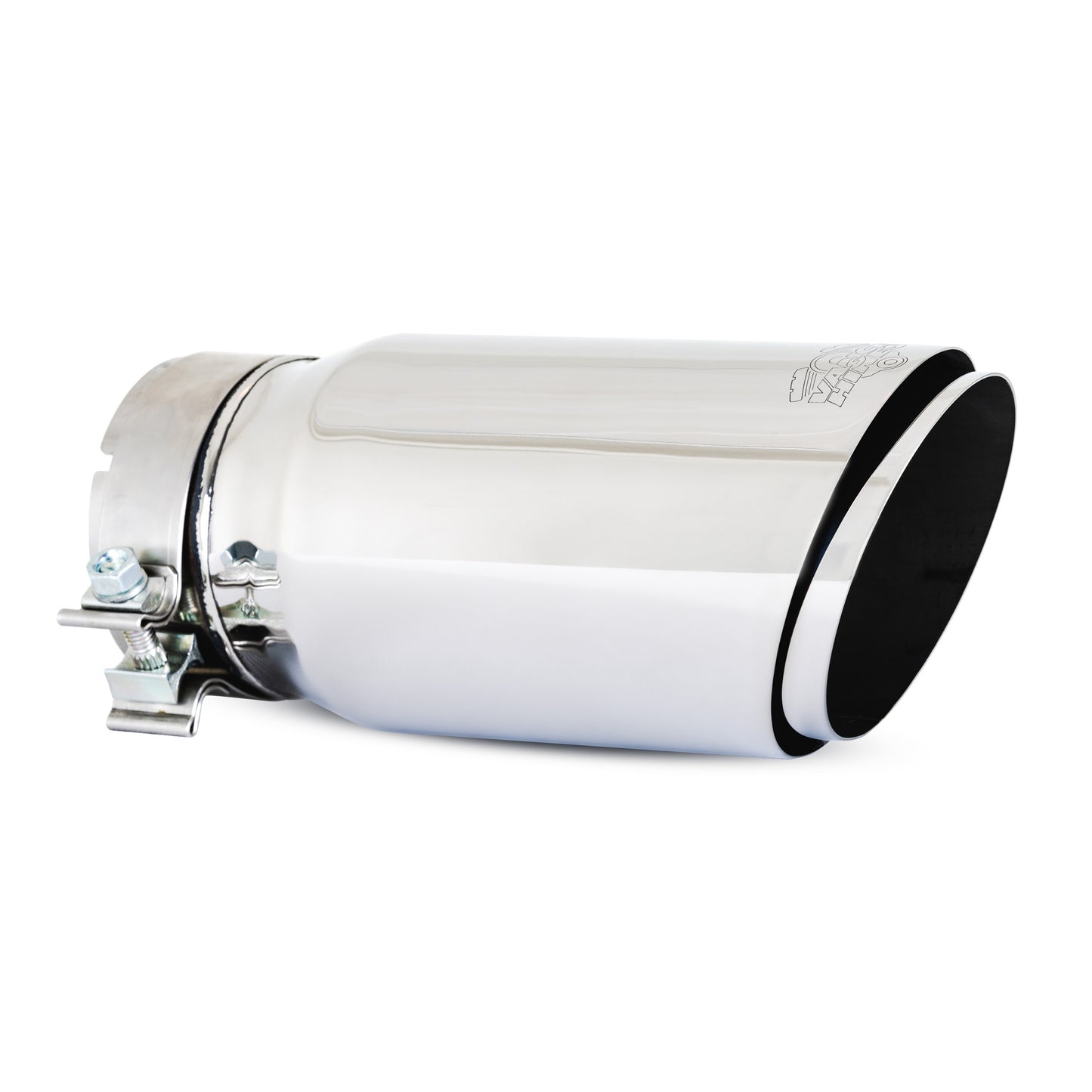 4 x 5 x12 Polished Twin Slash Universal Exhaust Tip 26912