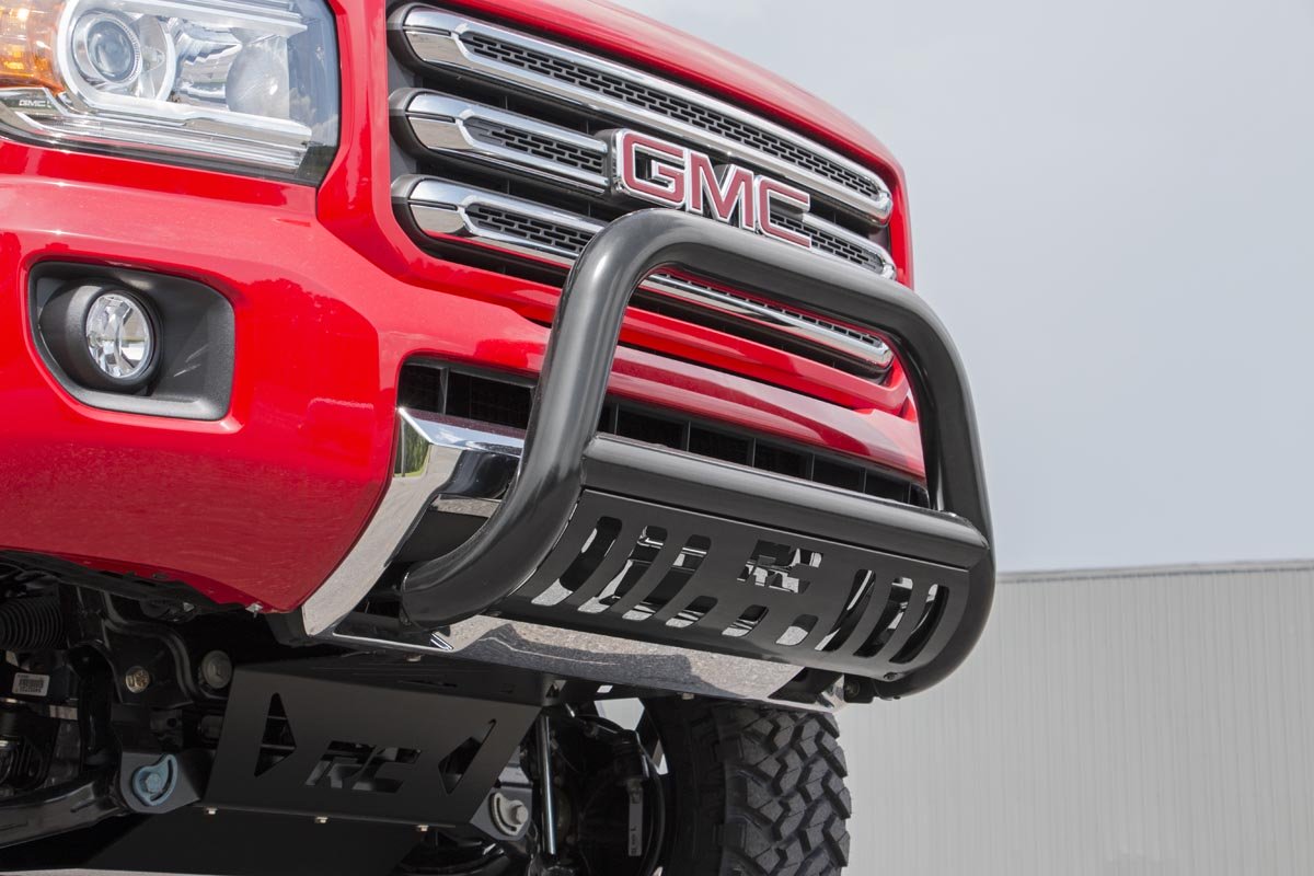 Fits Chevy/GMC Canyon/Colorado 2WD/4WD (2015-2024) Black Bull Bar; B-C2151