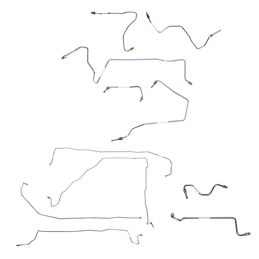 2001-03 Toyota RAV4, 2.0L, 2WD, Complete Brake Line Kit Stainless CBK0709SS
