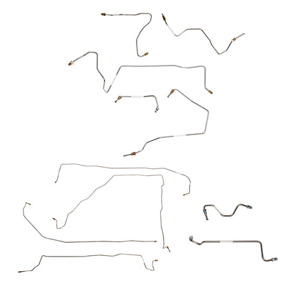2001-03 Toyota RAV4, 2.0L, 2WD, Complete Brake Line Kit Steel CBK0709OM
