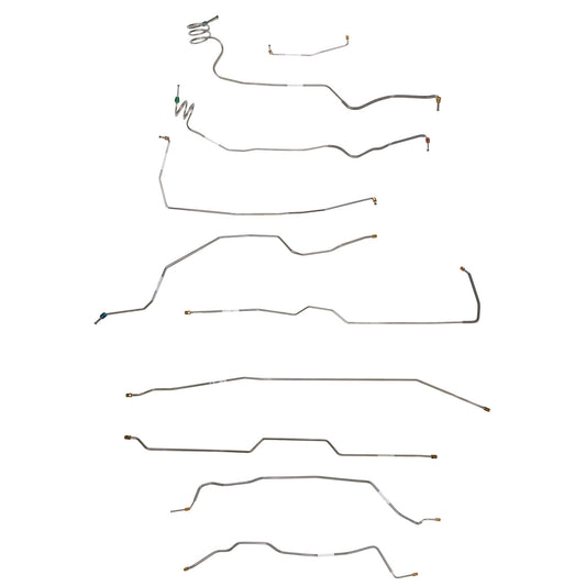 1973-79 Chevy C-10 w/ Single Cab and Short Bed; Complete Brake Line Kit; Stainless CBK0711SS