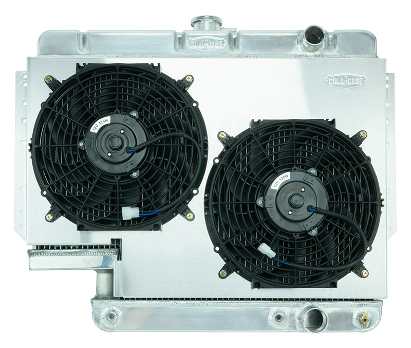 Impala Radiator 61-65 Impala 500 Box Aluminum Performance Radiator & Dual 12 Inch