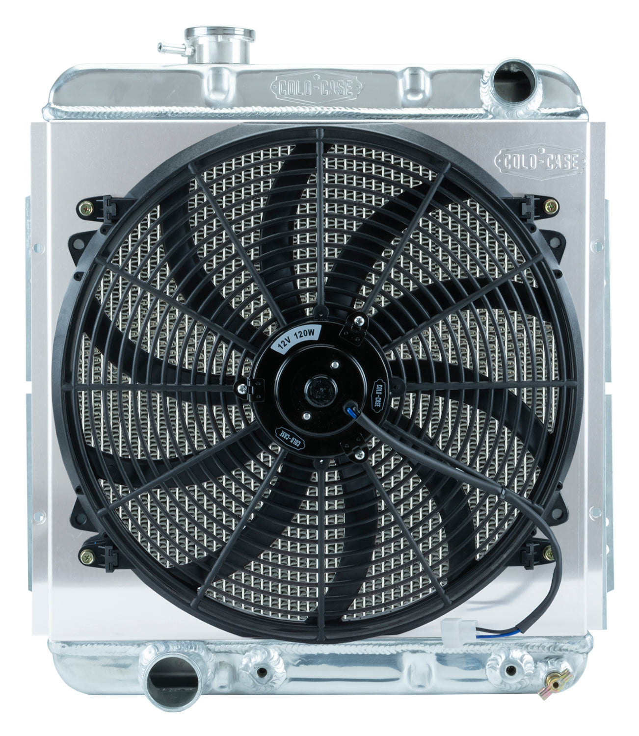 Mustang Aluminum Radiator and 16 Inch Fan Kit 64-66 Mustang 5.0 Auto
