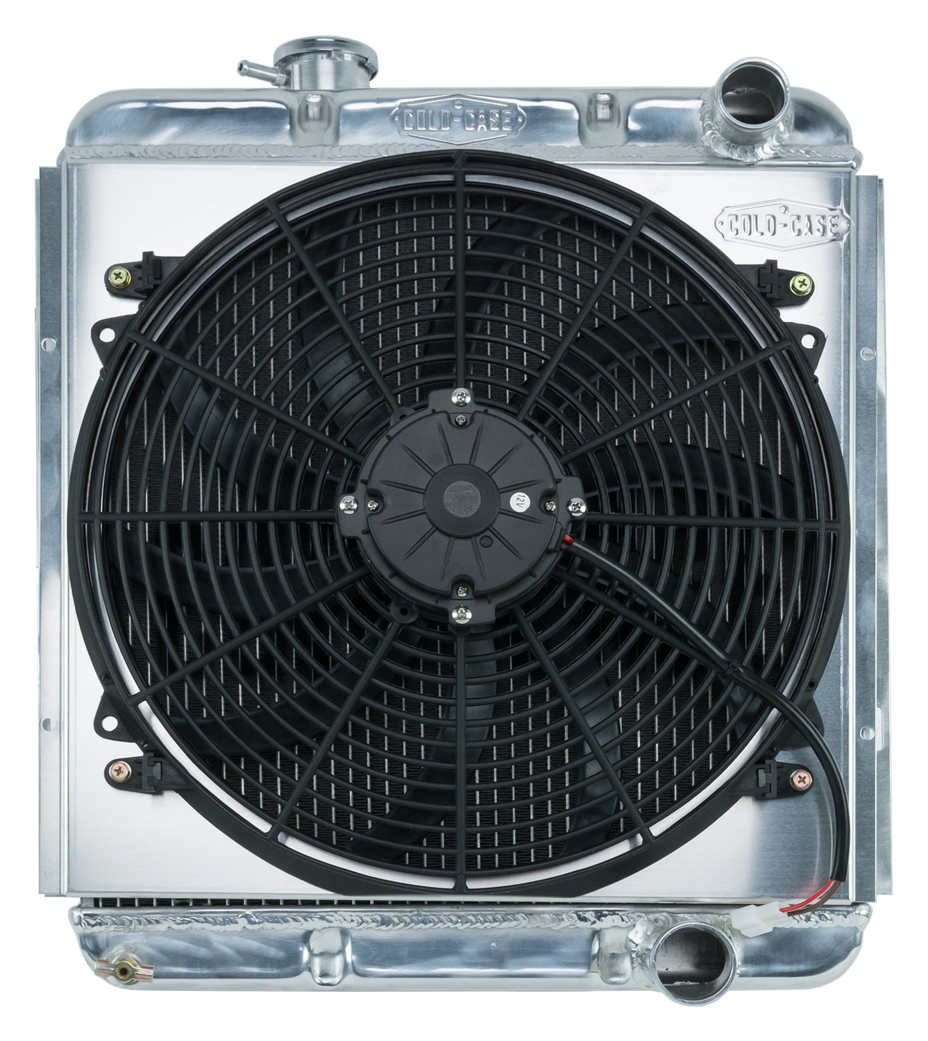 65-66 Ford Mustang 289 Aluminum Performance Radiator And 16 Inch Fan Kit AT