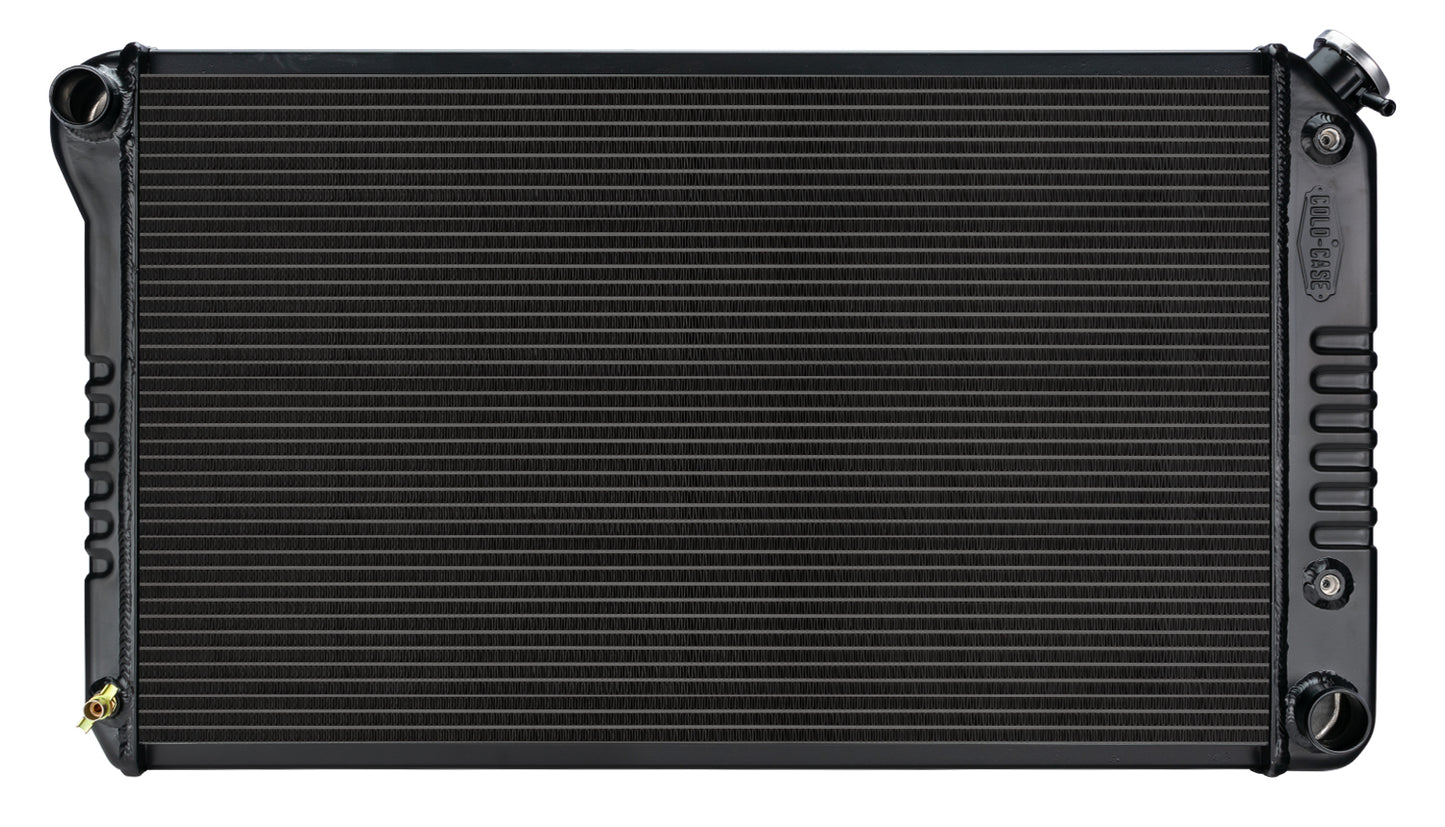 68-77 GM A Body Aluminum Radiator Automatic Black Night Rider Series