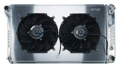 68-77 A-Body Aluminum Radiator Automatic Dual 14 Inch Fan Kit