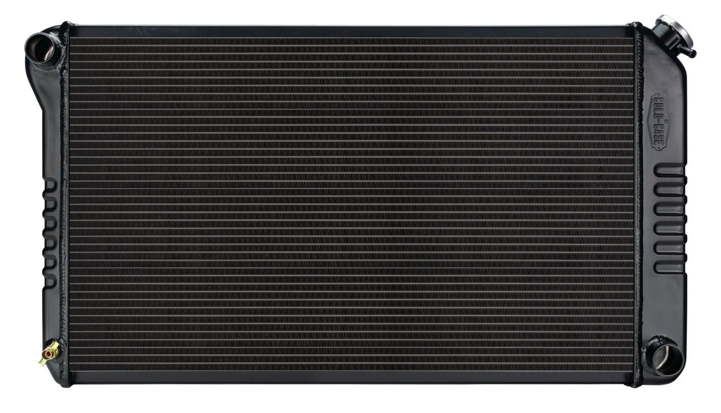 68-77 GM A-Body Manual Aluminum Radiator Black Night Rider Series