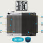 68-77 GM A-Body Manual Aluminum Radiator Black Night Rider Series