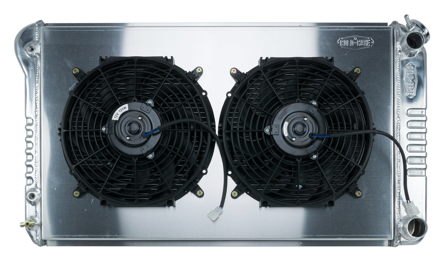 68-72 A-Body LS SWAP Aluminum Radiator And Dual 12 Inch Fan Kit